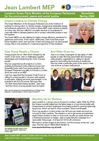Newsletter Spring 2009