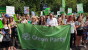 Jean co-leads the Green bloc at the People's Vote march in London